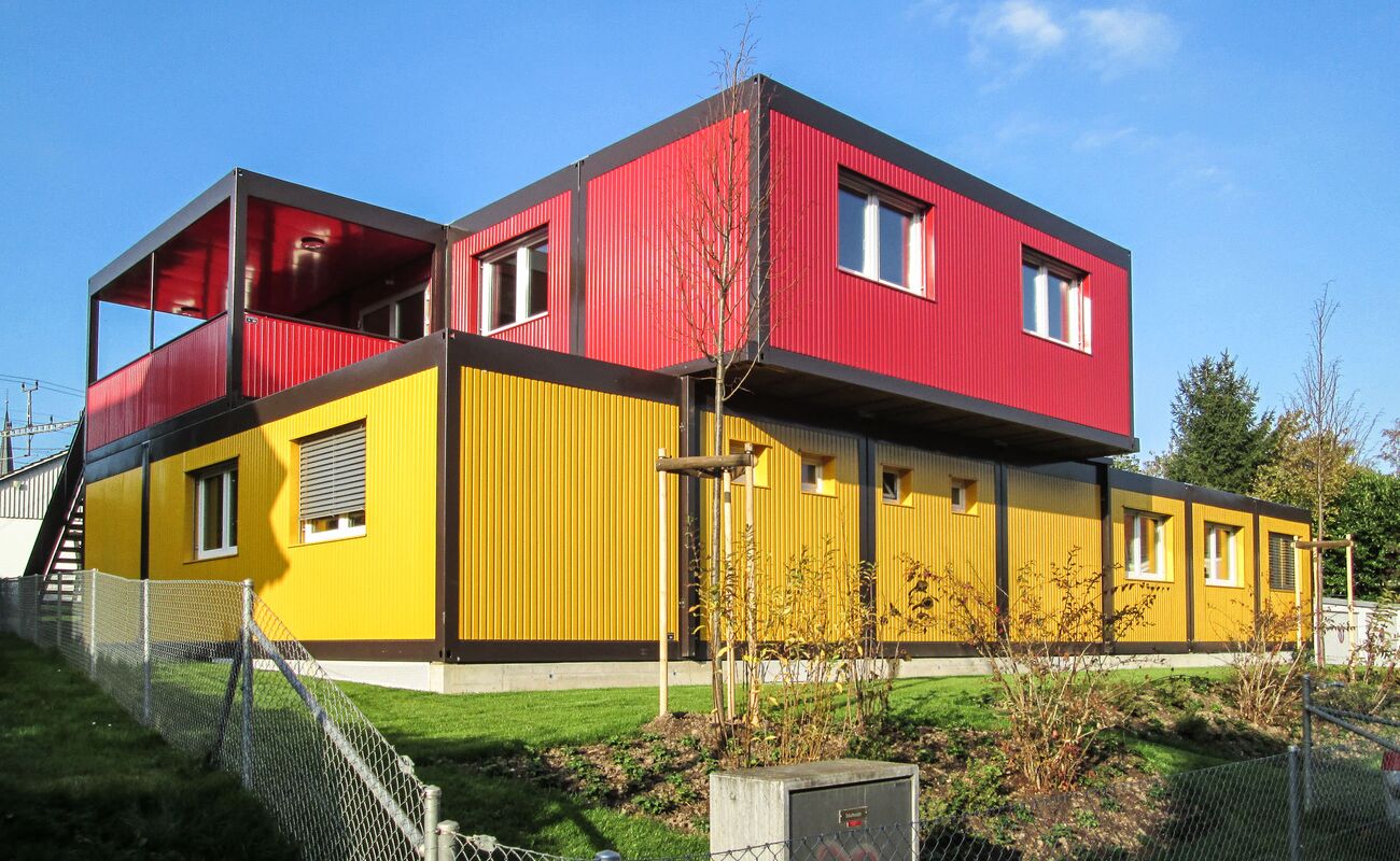 Provisorium Kindergarten Schule Lindenhof Bülach